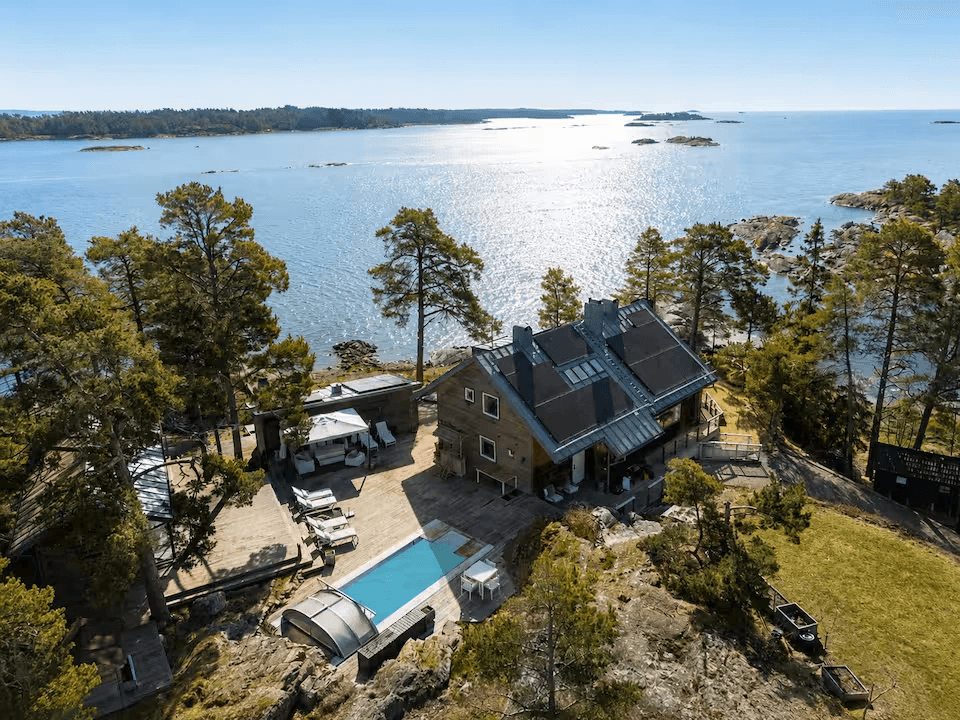 Unsere Unterkunft in Schweden: Ferienhaus am Wasser bei Stockholm